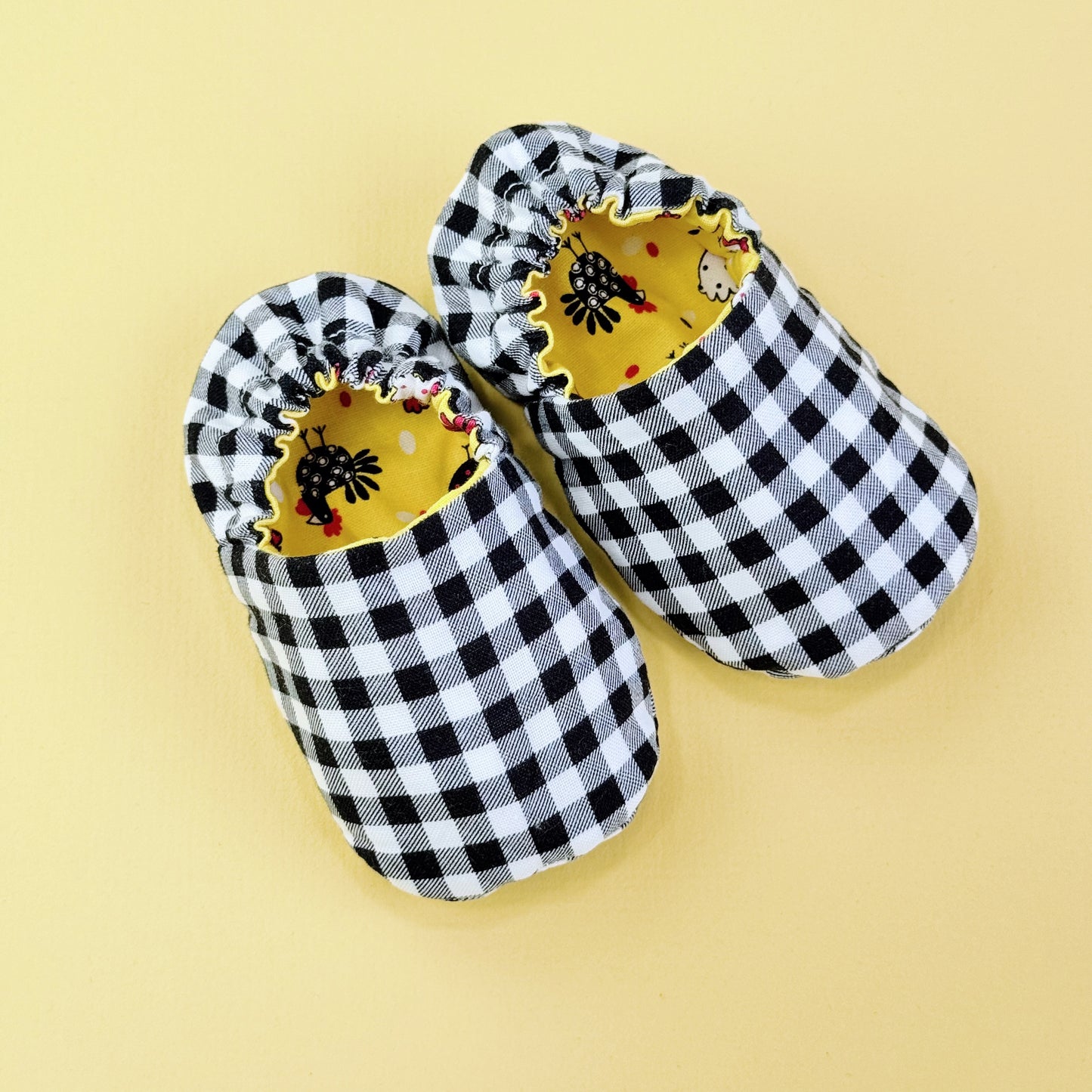 Reversible Baby Slippers: Soft & Eco-Friendly Cotton, 0-24 Months