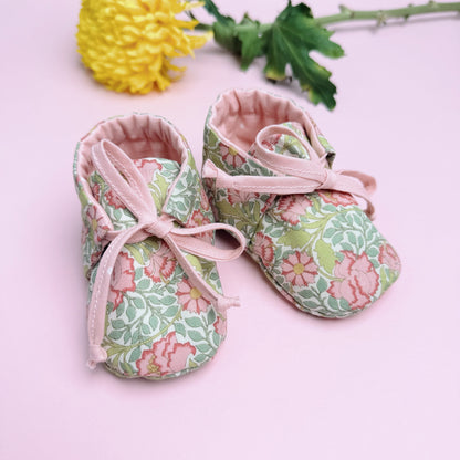 Baby Booties Sewing Pattern PDF, Baby Shoes Pattern, 0-24 Months, Printable Baby Sewing Pattern, Photo Tutorial