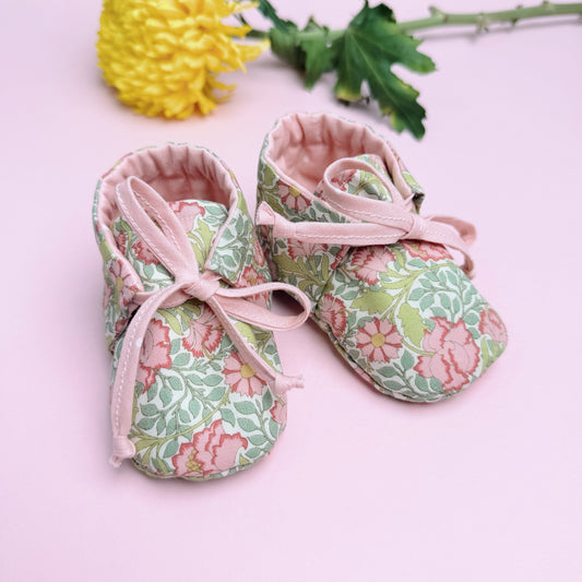 Baby Booties Sewing Pattern PDF, Baby Shoes Pattern, 0-24 Months, Printable Baby Sewing Pattern, Photo Tutorial