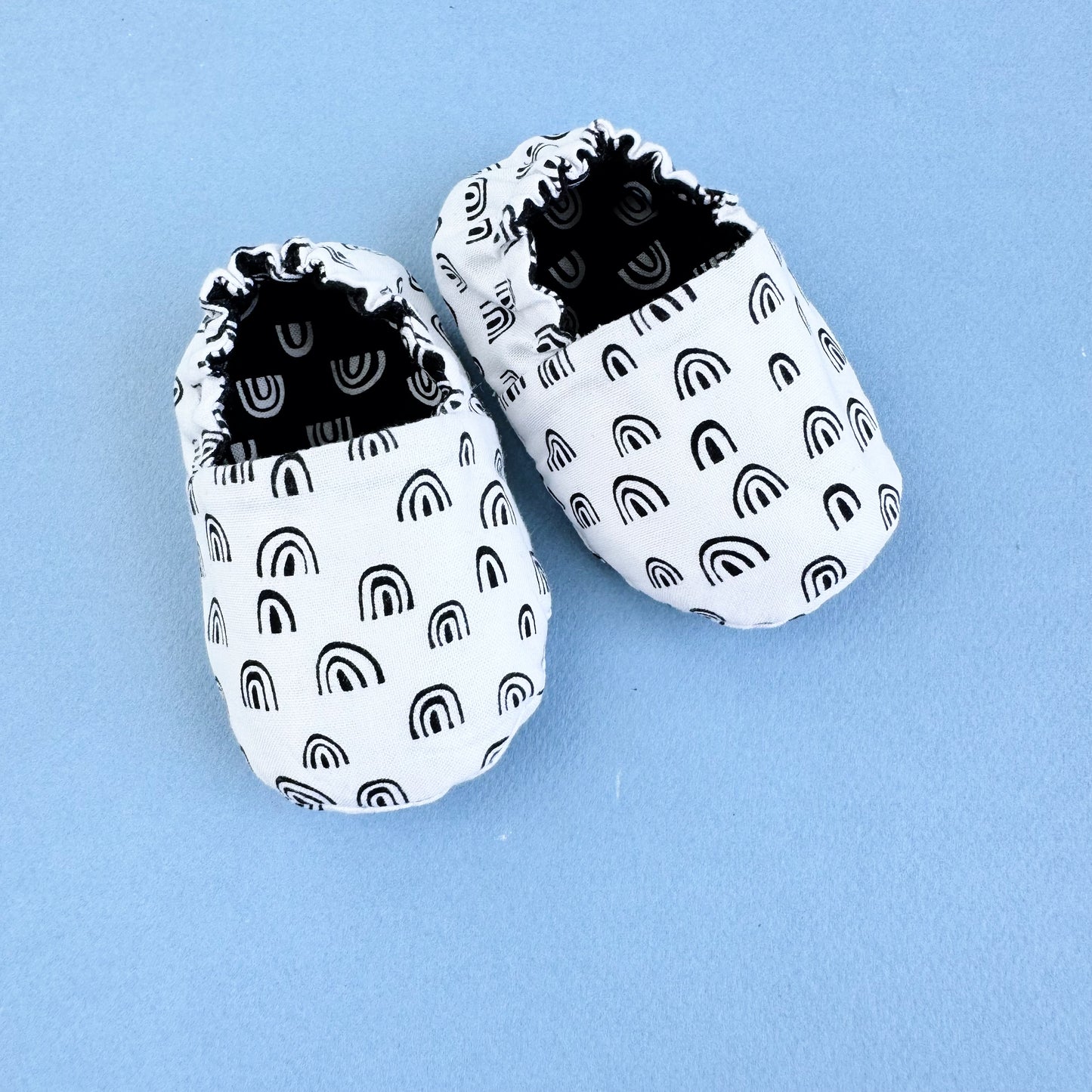 Reversible Baby Slippers: Soft & Eco-Friendly Cotton, 0-24 Months