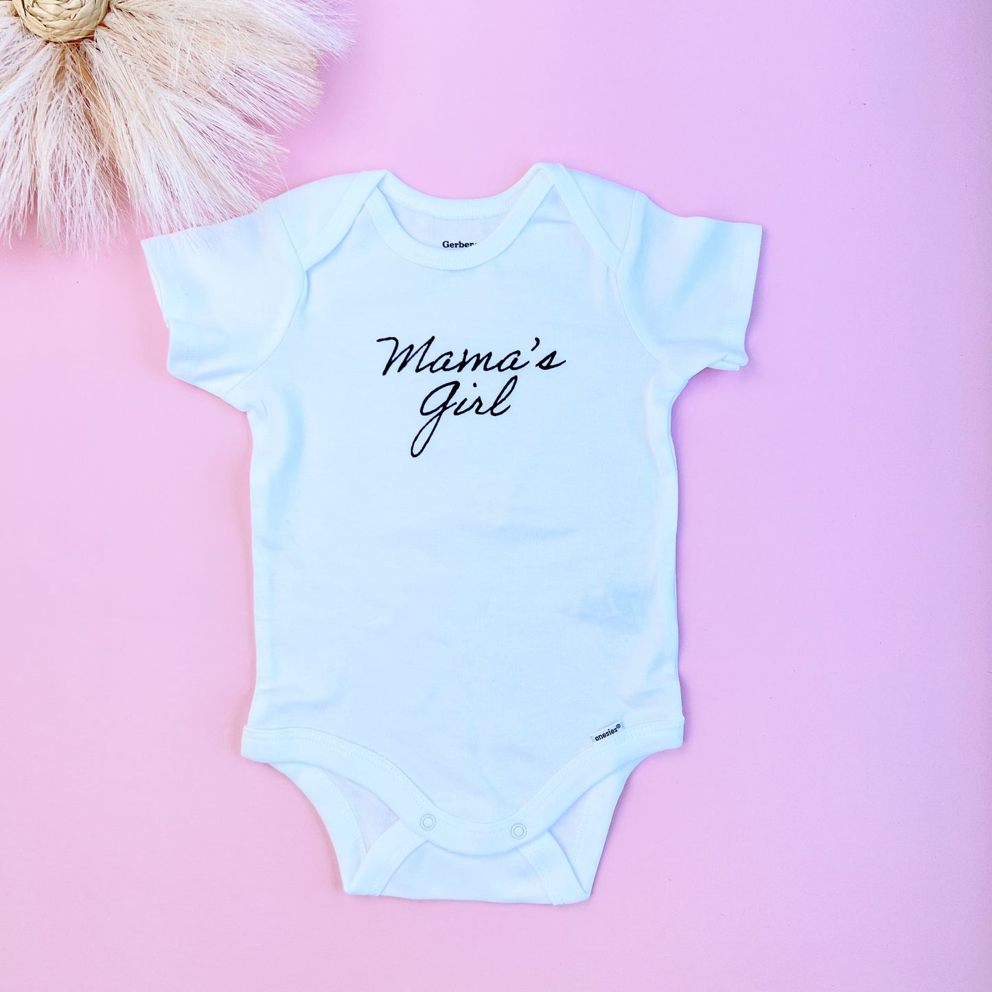 Mother's Day Baby Girl outfit. Matching outfit including Bloomers, Slippers, bow and bodysuit