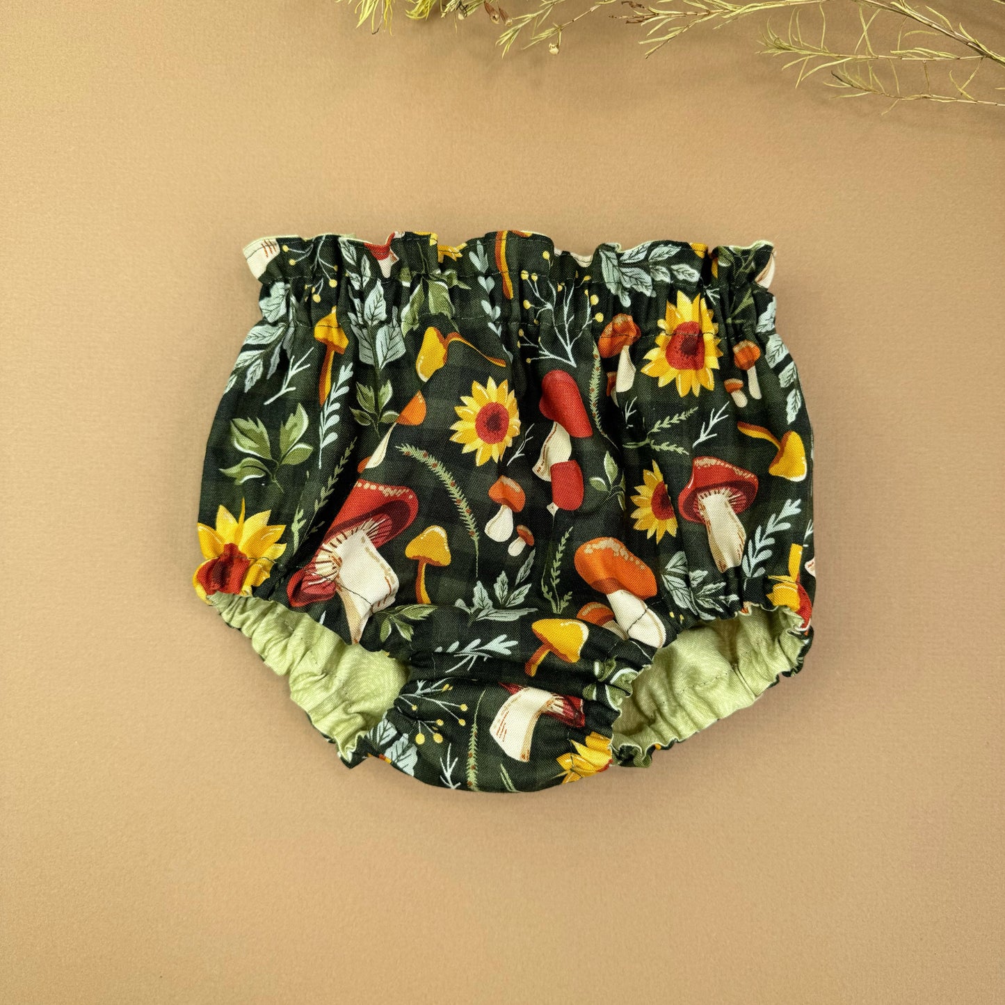 Fall Reversible Baby Bloomers.