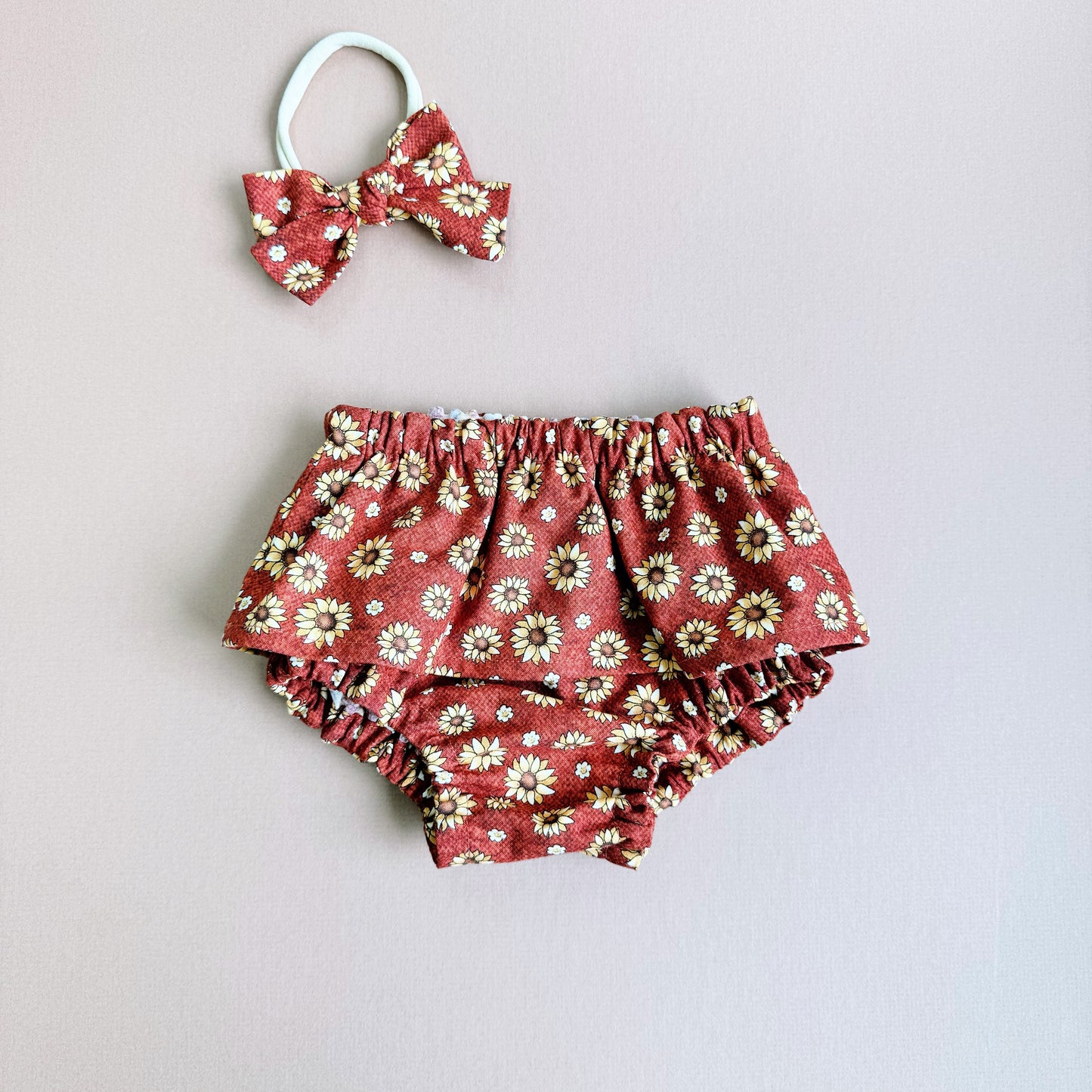 Fall Baby bloomers for girl. Soft & Eco-Friendly Cotton, 0-24 Months.