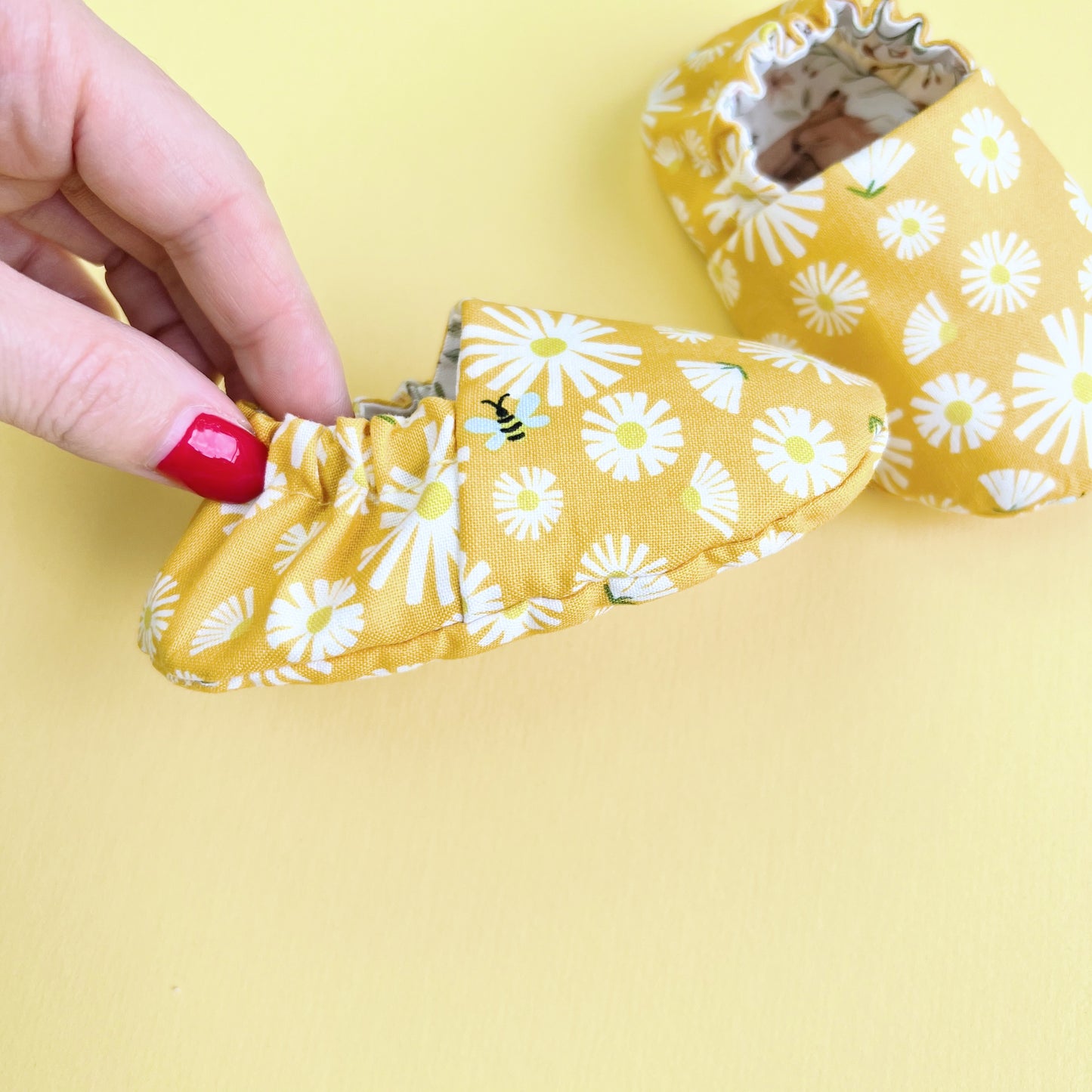 Reversible Baby Slippers: Soft & Eco-Friendly Cotton, 0-24 Months