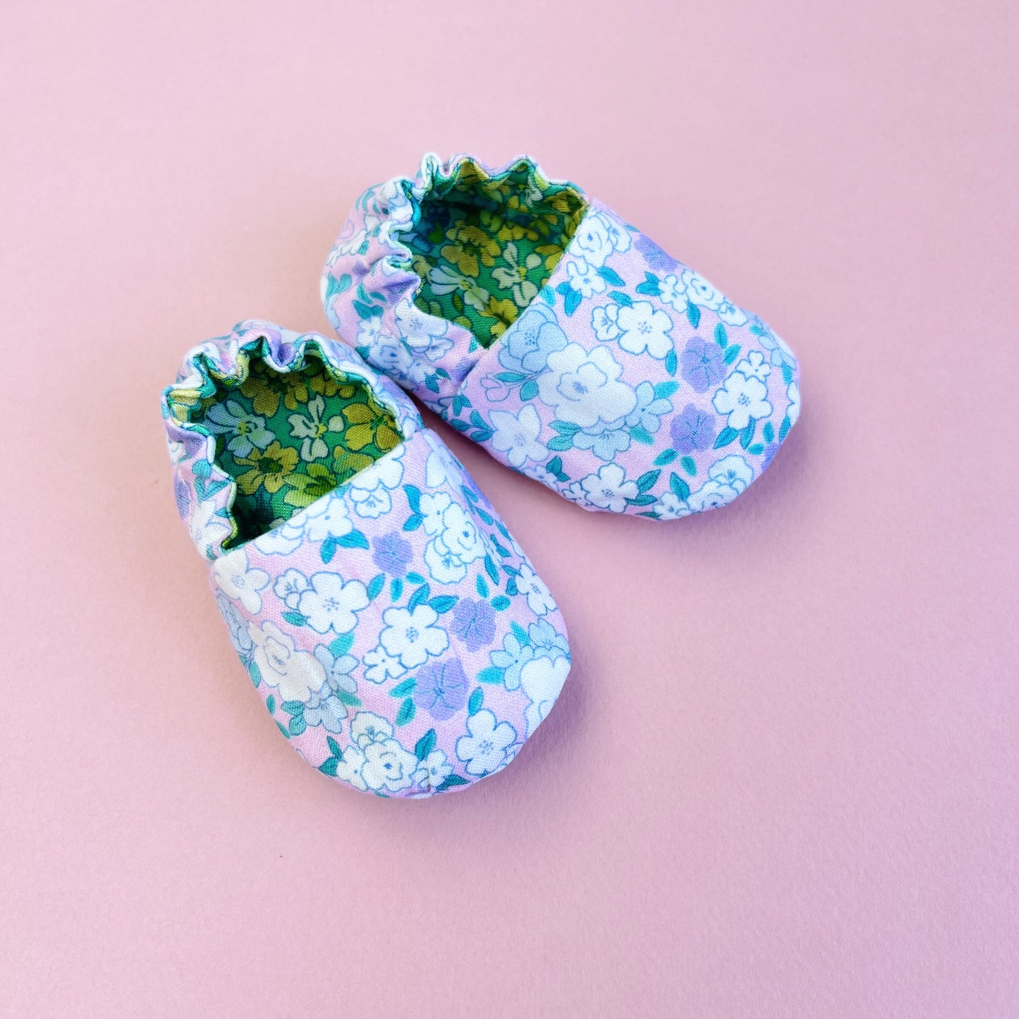 Reversible Baby girl Slippers: Soft & Eco-Friendly Cotton, 0-24 Months