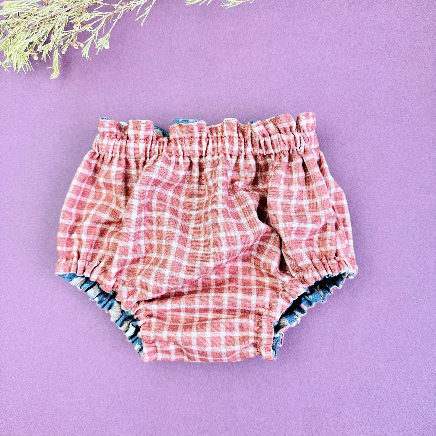 Fall Reversible Baby Bloomers.