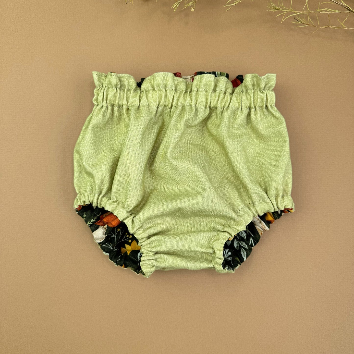 Fall Reversible Baby Bloomers.