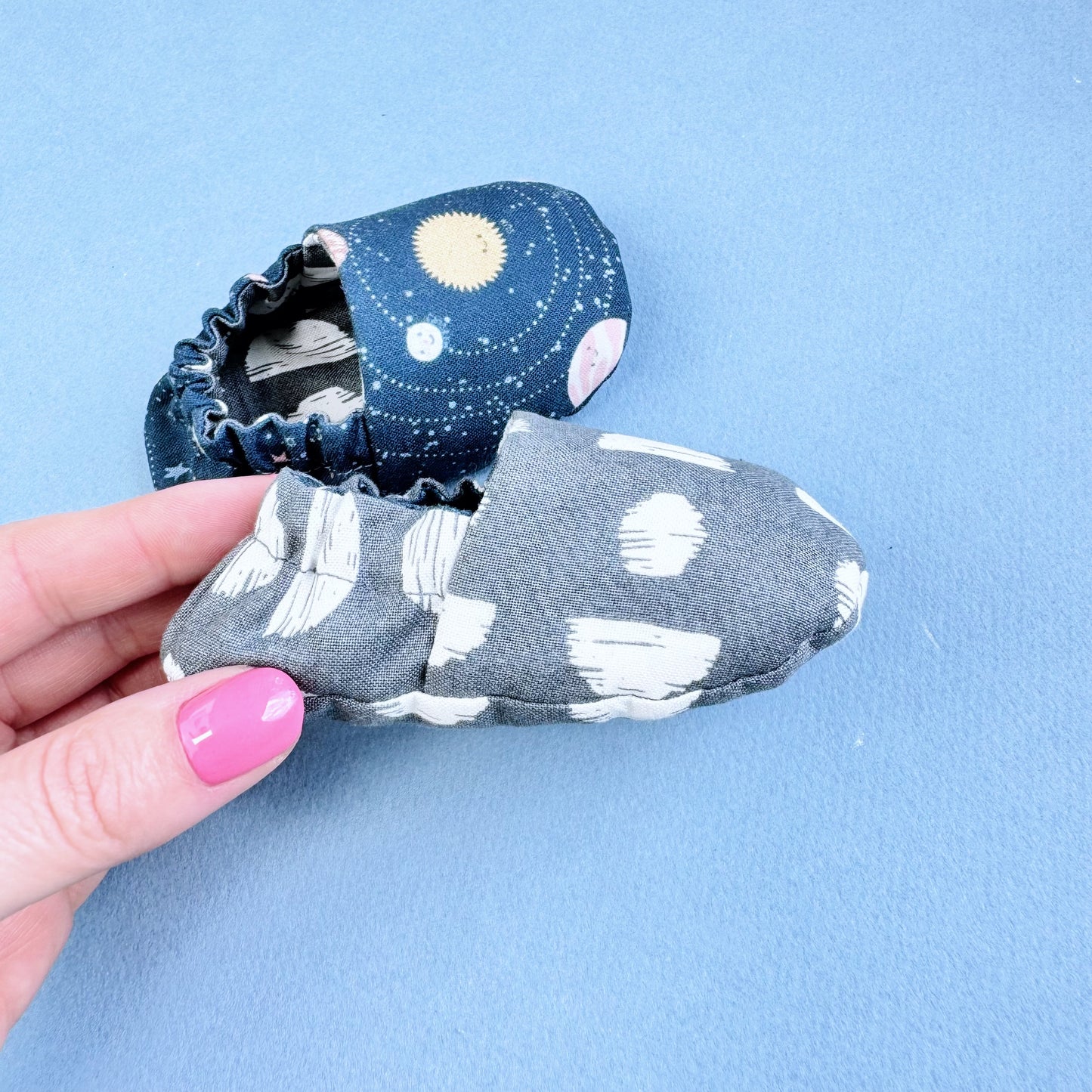 Reversible Baby boy Slippers: Soft & Eco-Friendly Cotton, 0-24 Months