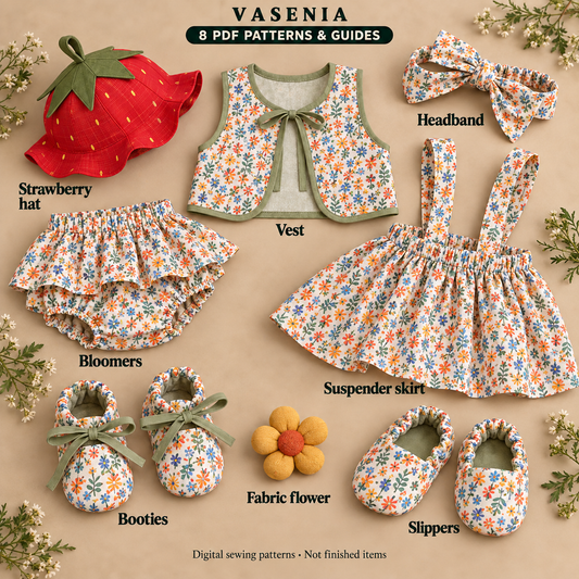 Vasenia Complete Sewing Pattern Bundle | 8 PDF Patterns