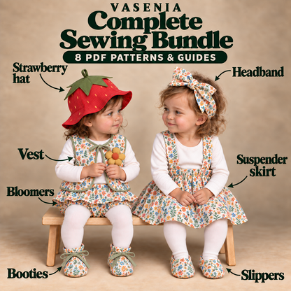 Vasenia Complete Sewing Pattern Bundle | 8 PDF Patterns