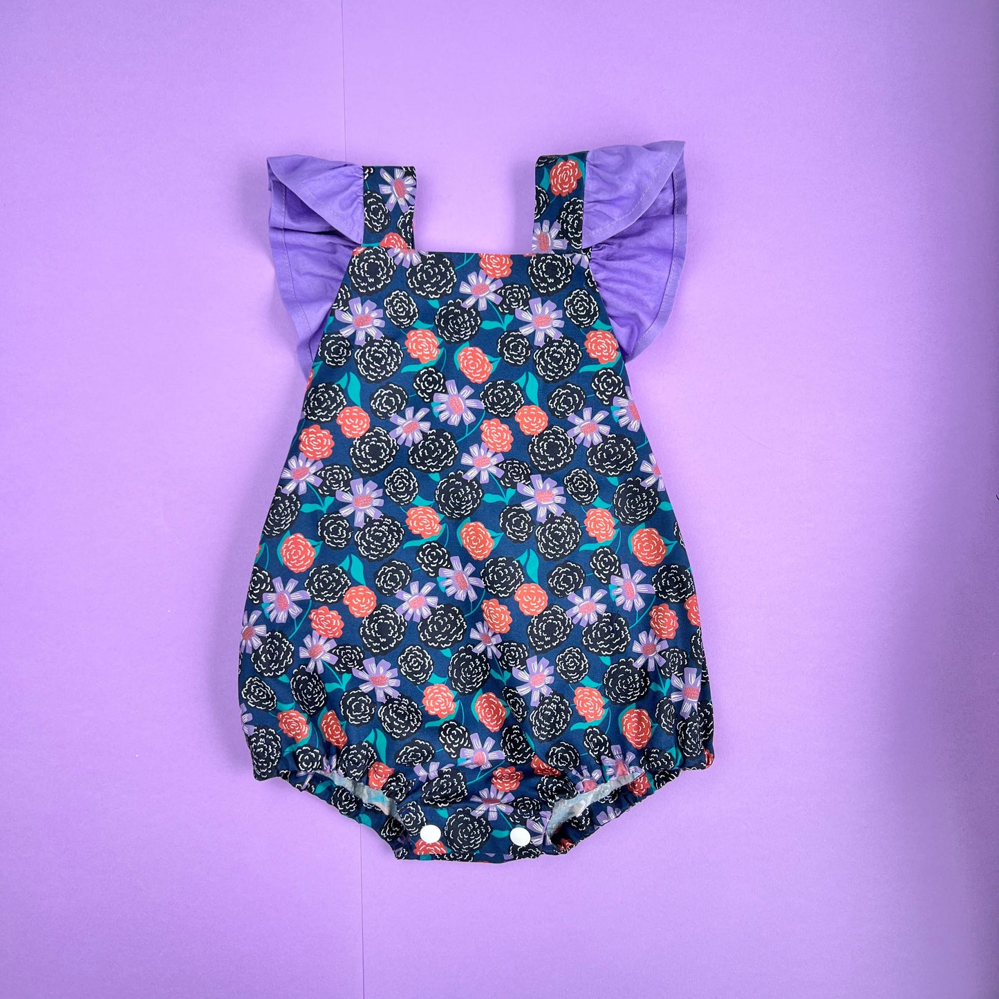 Baby girl romper. Bubble romper. Summer girl outfit.