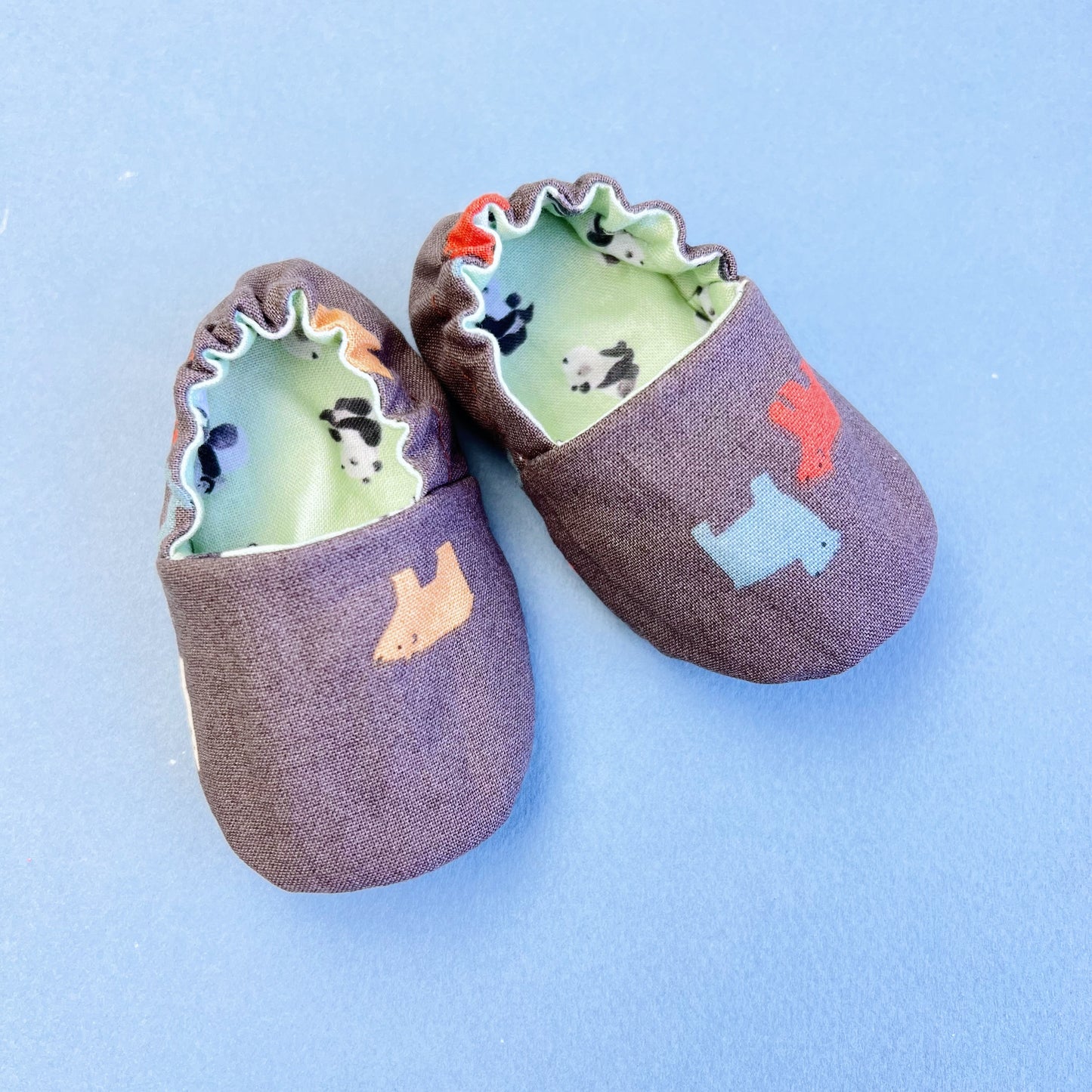 Reversible Baby boy Slippers: Soft & Eco-Friendly Cotton, 0-24 Months