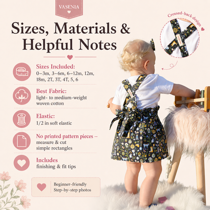 Suspender Skirt Sewing Guide PDF