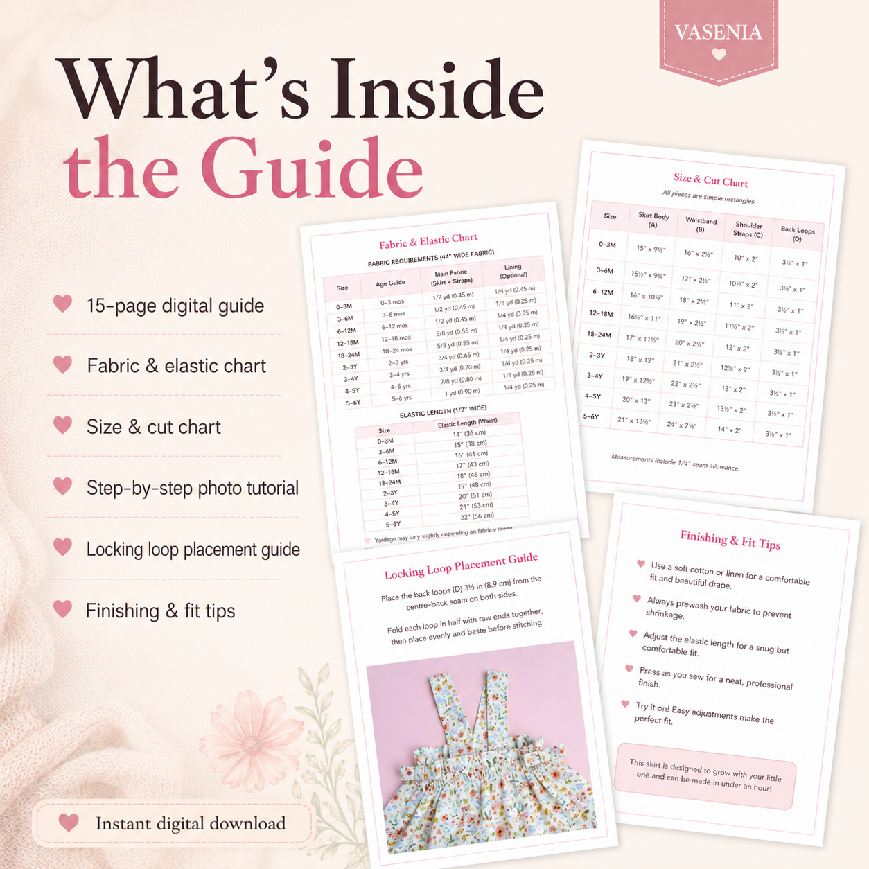 Suspender Skirt Sewing Guide PDF