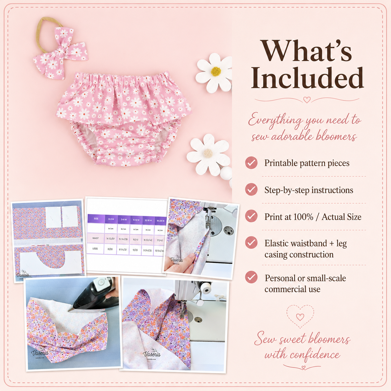 Vasenia Complete Sewing Pattern Bundle | 4 PDF Patterns