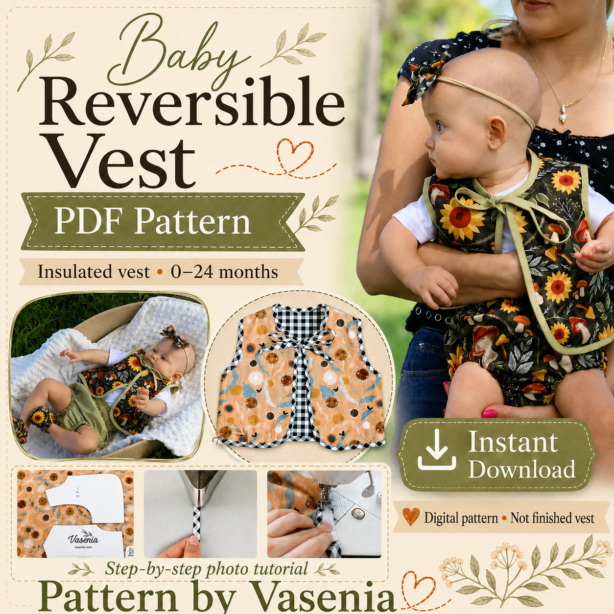 Vasenia Complete Sewing Pattern Bundle | 4 PDF Patterns