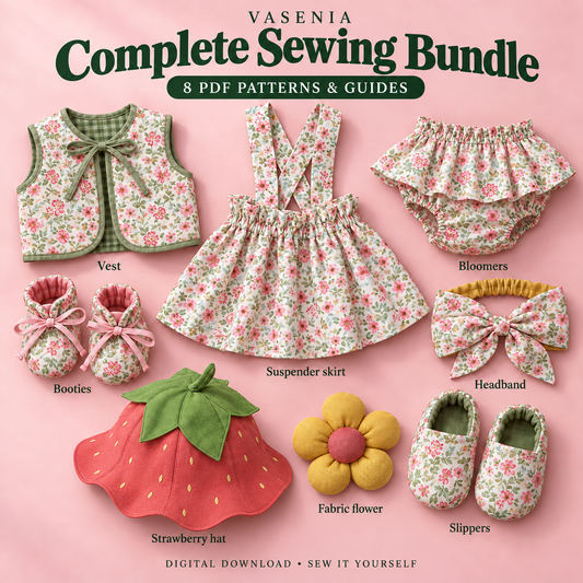 Vasenia Complete Sewing Pattern Bundle | 8 PDF Patterns