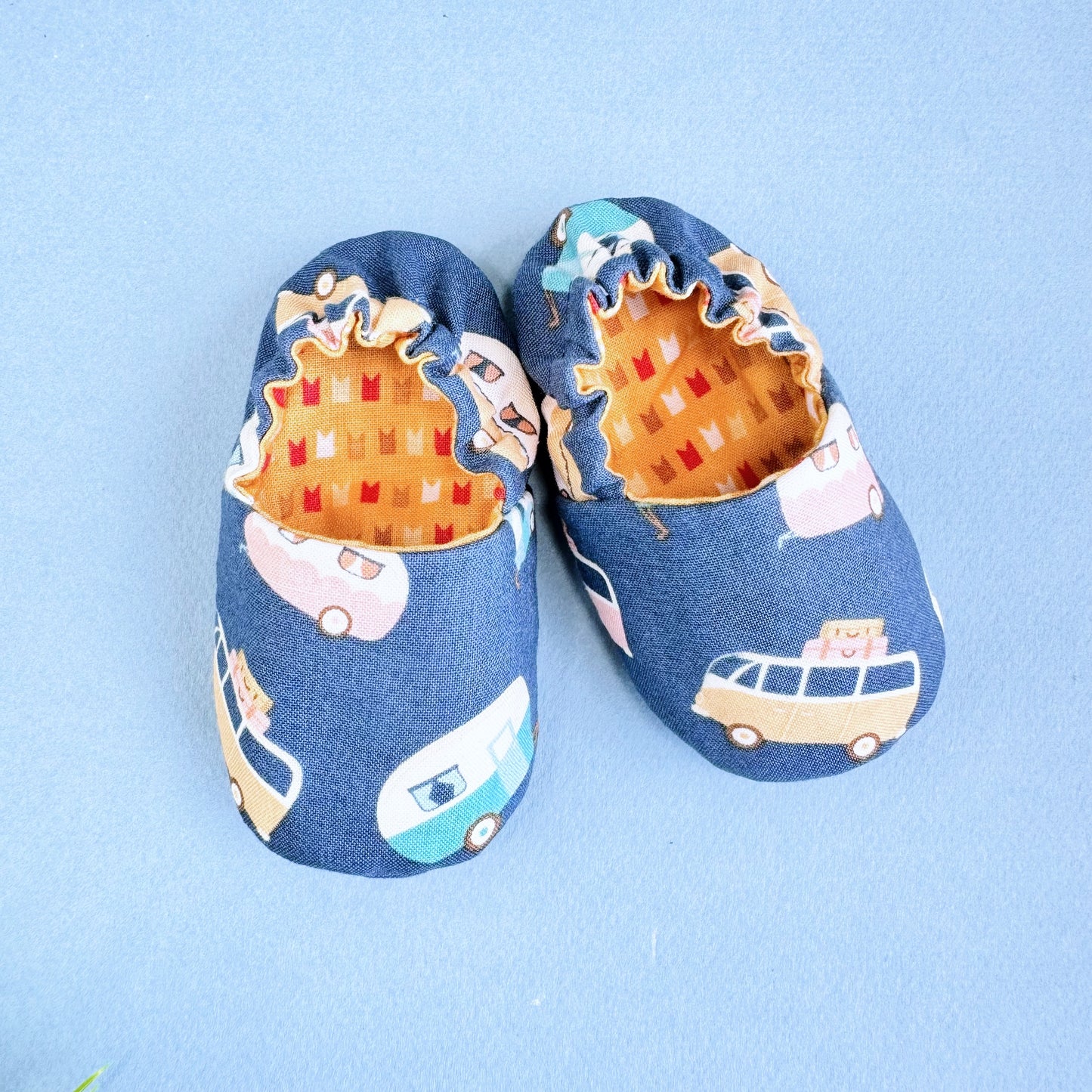 Reversible Baby boy Slippers: Soft & Eco-Friendly Cotton, 0-24 Months