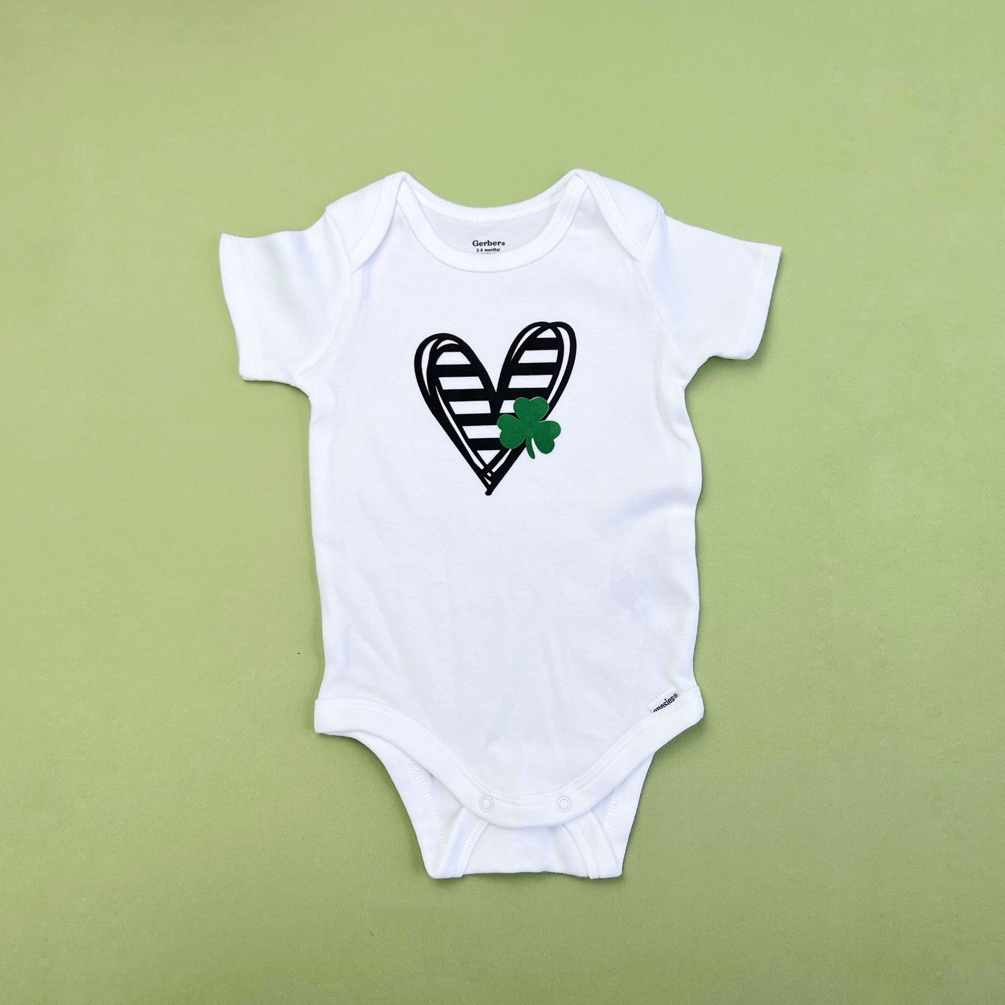 St. Patrick’s Day baby girl outfit.