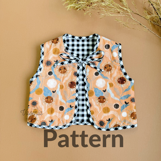 Reversible Baby Vest Sewing Pattern with Tutorial.