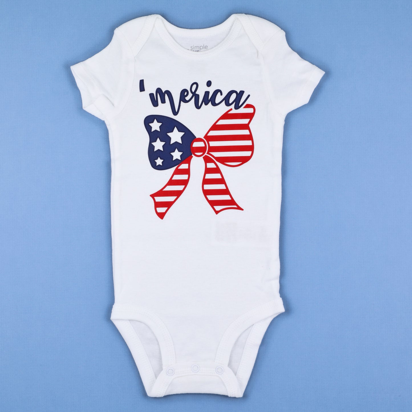 First 4th of July girls outfit. America bodysuit. Baby Bloomers Set